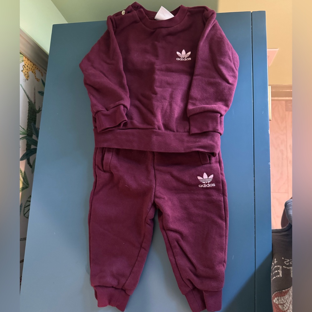 Adidas infant sweatsuit.